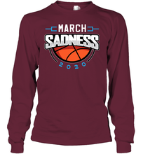 Load image into Gallery viewer, March Sadness March Madness College Basketball Coronacation Youth Long Sleeve