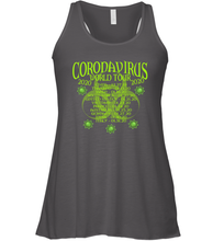 Load image into Gallery viewer, Go All Out World Tour 2020 Funny Coronacation Racerback Tank