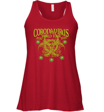 Load image into Gallery viewer, Go All Out World Tour 2020 Funny Coronacation Racerback Tank