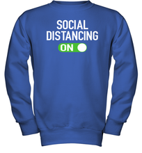 Load image into Gallery viewer, Social Distancing Mode On Coronacation Youth Sweatshirt