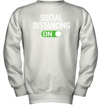 Load image into Gallery viewer, Social Distancing Mode On Coronacation Youth Sweatshirt