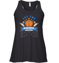 Load image into Gallery viewer, March College Basketball Let the Madness Begin Coronacation Racerback Tank