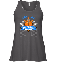 Load image into Gallery viewer, March College Basketball Let the Madness Begin Coronacation Racerback Tank