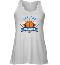 Load image into Gallery viewer, March College Basketball Let the Madness Begin Coronacation Racerback Tank