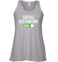 Load image into Gallery viewer, Social Distancing Mode On Coronacation Racerback Tank