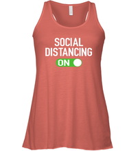 Load image into Gallery viewer, Social Distancing Mode On Coronacation Racerback Tank