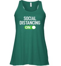 Load image into Gallery viewer, Social Distancing Mode On Coronacation Racerback Tank