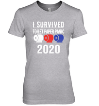 Load image into Gallery viewer, I Survived Toilet Paper Panic 2020 Coronacation Premium Women's T-Shirt