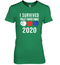 Load image into Gallery viewer, I Survived Toilet Paper Panic 2020 Coronacation Premium Women's T-Shirt