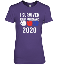Load image into Gallery viewer, I Survived Toilet Paper Panic 2020 Coronacation Premium Women's T-Shirt