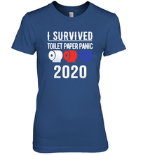 Load image into Gallery viewer, I Survived Toilet Paper Panic 2020 Coronacation Premium Women's T-Shirt