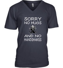 Load image into Gallery viewer, Sorry No Hugs No Handshakes Wash Your Hands Coronacation V-Neck T-Shirt