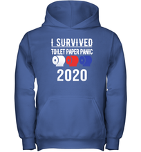 Load image into Gallery viewer, I Survived Toilet Paper Panic 2020 Coronacation Youth Hoodie