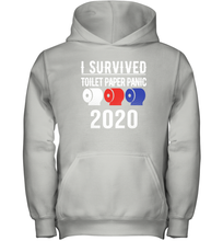 Load image into Gallery viewer, I Survived Toilet Paper Panic 2020 Coronacation Youth Hoodie