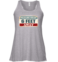 Load image into Gallery viewer, Please Stay 6 Feet Away Social Distancing Coronacation Racerback Tank