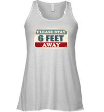 Load image into Gallery viewer, Please Stay 6 Feet Away Social Distancing Coronacation Racerback Tank