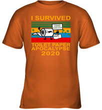 Load image into Gallery viewer, I Survived The Toilet Paper Crisis Of 2020 Coronacation Youth T-Shirt