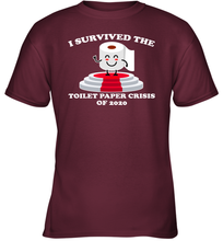 Load image into Gallery viewer, I Survived The Toilet Paper Crisis Coronacation Youth T-Shirt