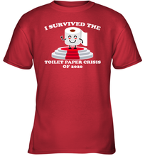 Load image into Gallery viewer, I Survived The Toilet Paper Crisis Coronacation Youth T-Shirt