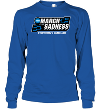 Load image into Gallery viewer, March Sadness Everythings Cancelled Basketball Coronacation Youth Long Sleeve