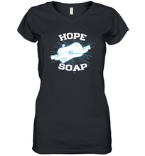 Load image into Gallery viewer, Hope In Soap Coronacation Women's V-Neck T-Shirt
