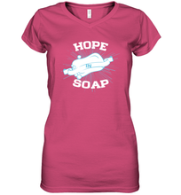 Load image into Gallery viewer, Hope In Soap Coronacation Women's V-Neck T-Shirt
