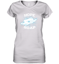 Load image into Gallery viewer, Hope In Soap Coronacation Women's V-Neck T-Shirt
