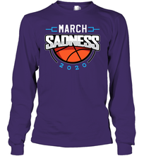 Load image into Gallery viewer, March Sadness March Madness College Basketball Coronacation Youth Long Sleeve
