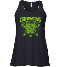 Load image into Gallery viewer, Go All Out World Tour 2020 Funny Coronacation Racerback Tank
