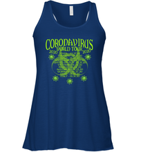 Load image into Gallery viewer, Go All Out World Tour 2020 Funny Coronacation Racerback Tank
