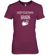 Load image into Gallery viewer, Wash Your Hands Coronacation Premium Women's T-Shirt
