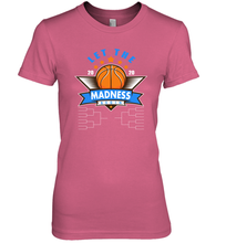 Load image into Gallery viewer, March College Basketball Let the Madness Begin Coronacation Premium Women&#39;s T-Shirt
