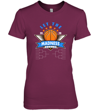 Load image into Gallery viewer, March College Basketball Let the Madness Begin Coronacation Premium Women&#39;s T-Shirt
