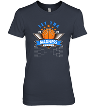 Load image into Gallery viewer, March College Basketball Let the Madness Begin Coronacation Premium Women&#39;s T-Shirt
