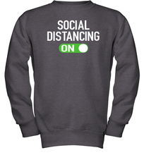 Load image into Gallery viewer, Social Distancing Mode On Coronacation Youth Sweatshirt
