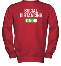 Load image into Gallery viewer, Social Distancing Mode On Coronacation Youth Sweatshirt
