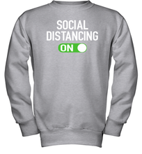 Load image into Gallery viewer, Social Distancing Mode On Coronacation Youth Sweatshirt
