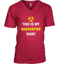Load image into Gallery viewer, This Is My Quarantine Shirt Virus Coronacation V-Neck T-Shirt
