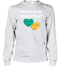 Load image into Gallery viewer, Will You Be My Quarantine No Flu Virus Funny Coronacation Youth Long Sleeve
