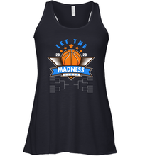 Load image into Gallery viewer, March College Basketball Let the Madness Begin Coronacation Racerback Tank
