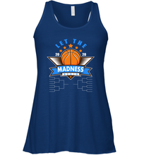 Load image into Gallery viewer, March College Basketball Let the Madness Begin Coronacation Racerback Tank
