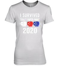 Load image into Gallery viewer, I Survived Toilet Paper Panic 2020 Coronacation Premium Women's T-Shirt
