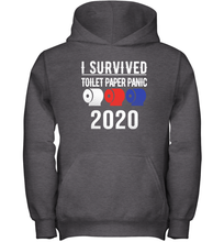 Load image into Gallery viewer, I Survived Toilet Paper Panic 2020 Coronacation Youth Hoodie
