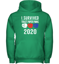 Load image into Gallery viewer, I Survived Toilet Paper Panic 2020 Coronacation Youth Hoodie
