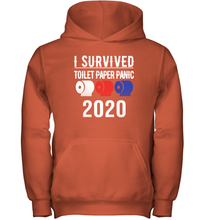 Load image into Gallery viewer, I Survived Toilet Paper Panic 2020 Coronacation Youth Hoodie
