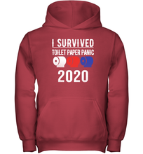 Load image into Gallery viewer, I Survived Toilet Paper Panic 2020 Coronacation Youth Hoodie
