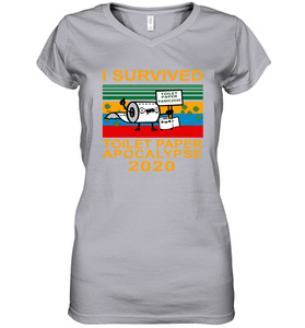 I Survived The Toilet Paper Crisis Of 2020 Coronacation Women's V-Neck T-Shirt