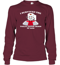 Load image into Gallery viewer, I Survived The Toilet Paper Crisis Coronacation Long Sleeve T-Shirt
