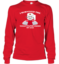 Load image into Gallery viewer, I Survived The Toilet Paper Crisis Coronacation Long Sleeve T-Shirt
