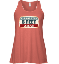 Load image into Gallery viewer, Please Stay 6 Feet Away Social Distancing Coronacation Racerback Tank
